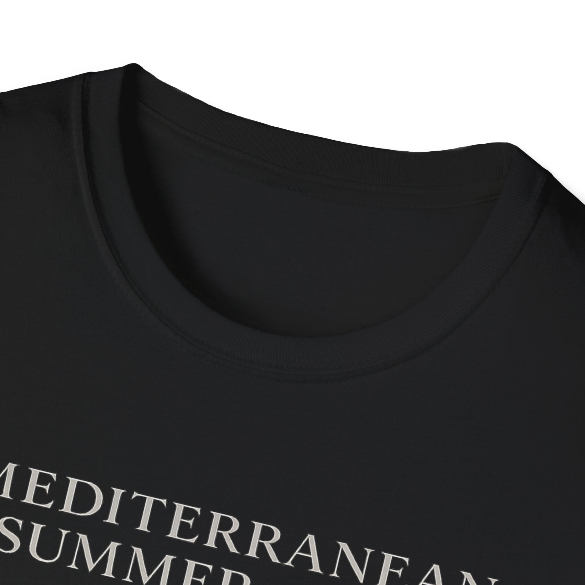 Mediterranean Summer Club T-Shirt | Vintage Coastal Painting, Seaside Est. By The Sea